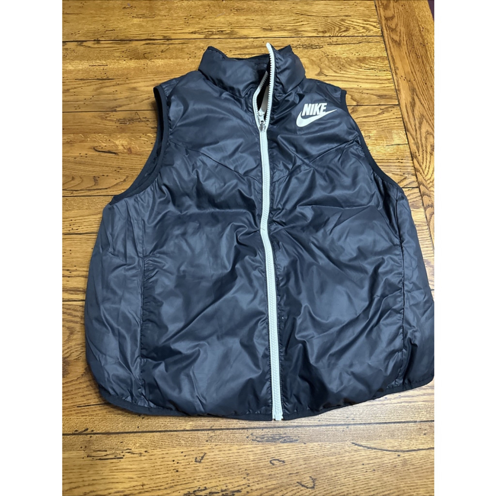 Nike Women Size L Down Puffer Vest Windrunner Reversible | See EUC! A2